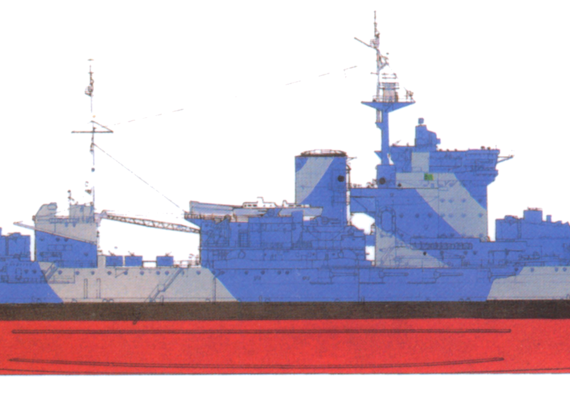 Корабль HMS Warspite [Battleship] - чертежи, габариты, рисунки